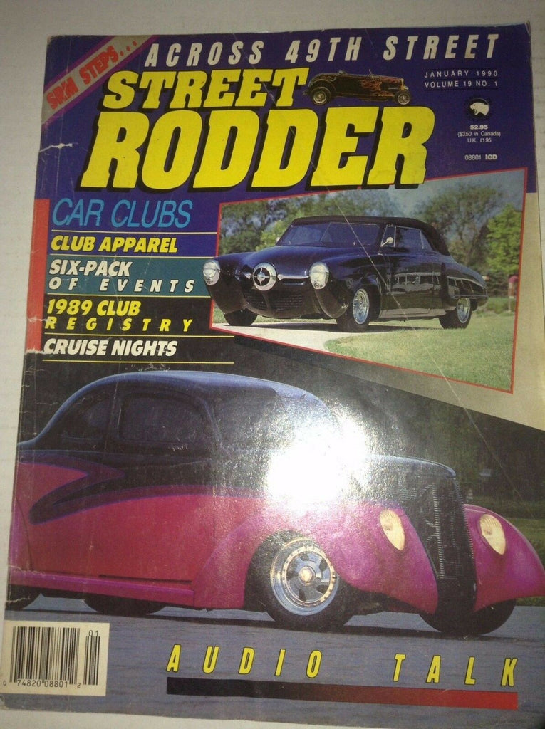 Street Rodder Magazine Audio Talk & Across 49th Street January 1990 042217nonrh