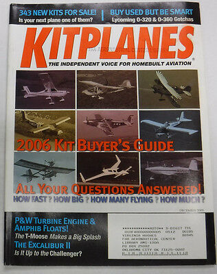 Kitplanes Magazine 2006 Kit Buyer's Guide December 2005 072215R