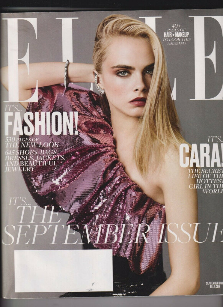Elle Mag Cara Delevingne 530 Pages! September 2016 102919nonr