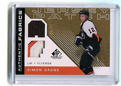 2007-08 Authentic Fabrics Jersey Patch Simon Gagne Flyers AF-SG jh17