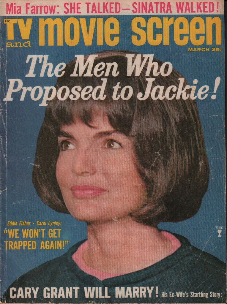 TV & Movie Screen March 1965 Jackie Kennedy Cary Grant Eddie Fisher 062019AME
