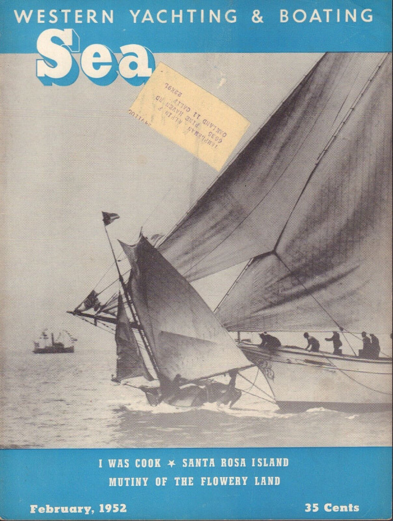 Sea Western Yachting February 1952 Santa Rosa Island w/ML 062117nonDBE