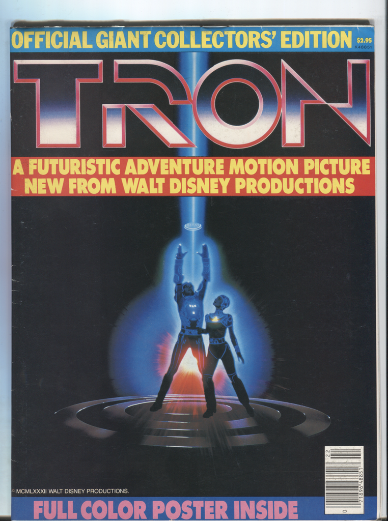 TRON Official Giant Collectors Edition 1982 Disney w/Poster 072420DBE
