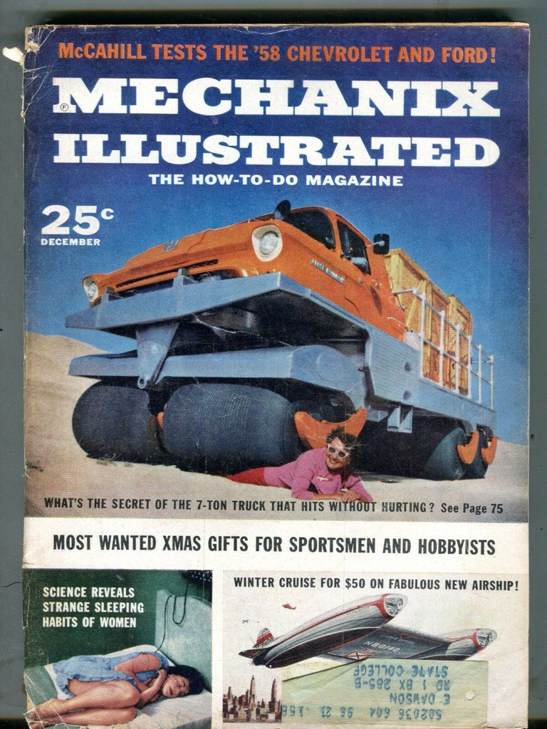 Mechanix Illustrated Magazine December 1957 7-Ton Truck 070517nonjhe