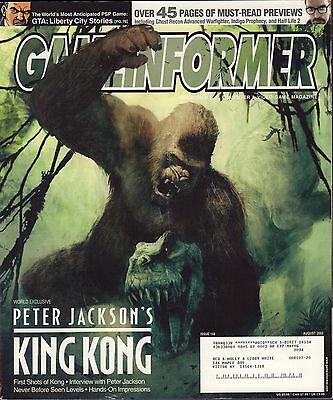 Gameinformer August 2005 King Kong, GTA: Liberty City Stories w/ML VG 081016DBE