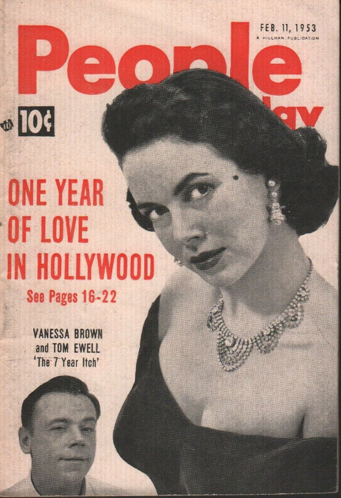 People Today February 11 1953 Vanessa Brown Cheesecake Pin Up 070819AME