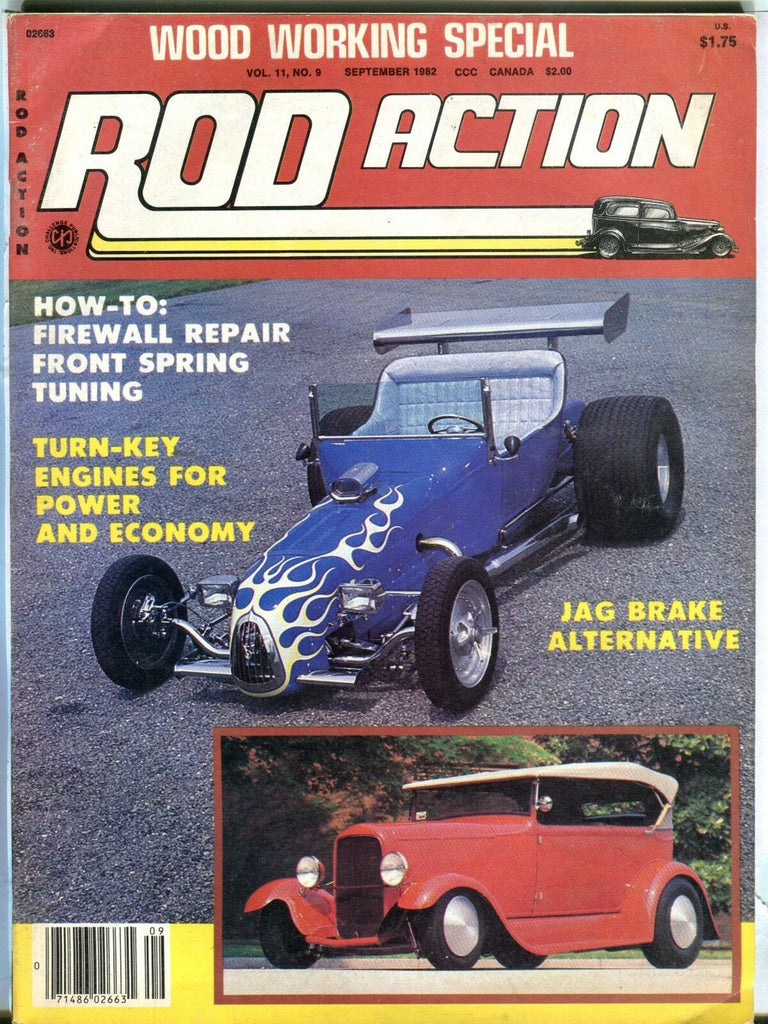 Rod Action Magazine September 1982 Jag Brake Alternative EX No ML 031617nonjhe