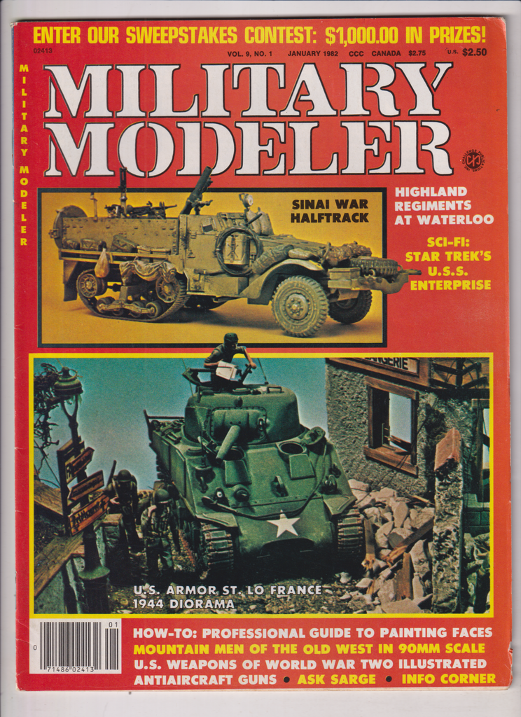 Military Modeler Mag Highland Regiments At Waterloo January 1982 122019nonr