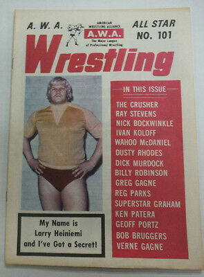 AWA Wrestling Magazine The Crusher & Ray Stevens No.101 062615R2