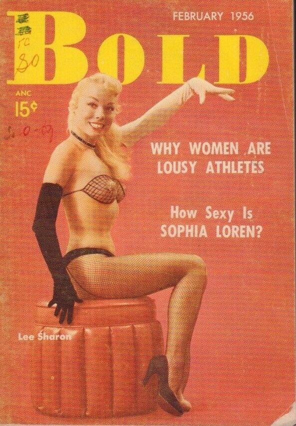Bold Digest February 1956 Lee Sharon Cheesecake Pin Up 091318AME