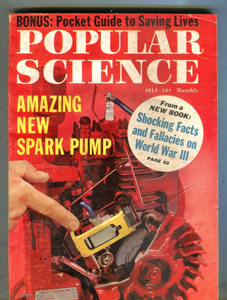 Popular Science Magazine July 1961 Spark Pump Saving Lives 062017nonjhe