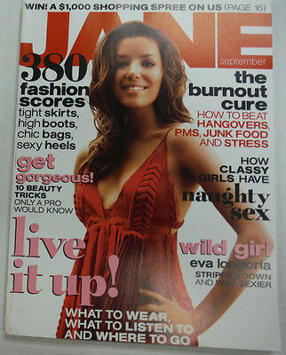 Jane Magazine Eva Longoria & The Burnout Cure September 2006 051815R