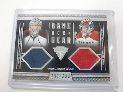 2012 Panini Authentic Game-Worn Gear NHL Varlamov Nuevirth Material jh1
