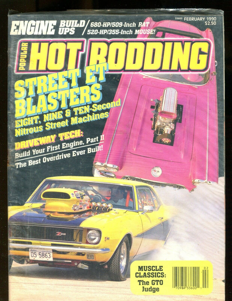 Popular Hot Rodding Magazine February 1990 Street Blasters EX No ML 112916jhe