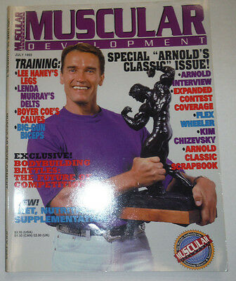 Muscular Development Magazine Arnold Schwarzenegger Haney July 1993 120314R