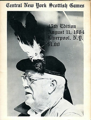 Central NY Scottish Games August 11 1984 Liverpool Program EX 041116jhe