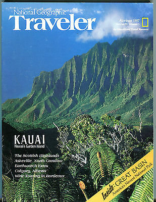 National Geograpic Traveler Magazine Autumn 1987 Kauai EX 032116jhe