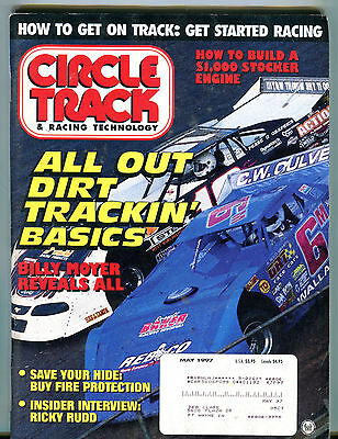 Circle Track & Racing Technology Magazine May 1997 Billy Moyer VG 052016jhe