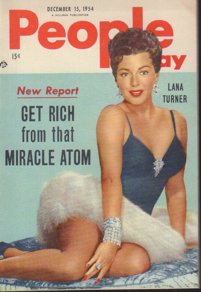People Today Digest December 15 1954 Lana Turner Cheesecake Pin Up 091318AME
