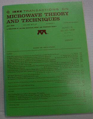 IEEE Microwave Theory And Techniques Magazine GaAs Fet July 1979 071315R