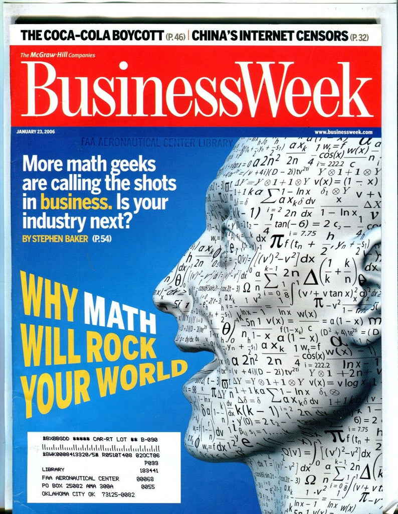 Business Week Magazine January 23 2006 Math w/ML FAA Library 102016jhe