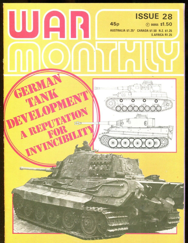 War Monthly Magazine July 1976 German Tank Development EX No ML 112616jhe