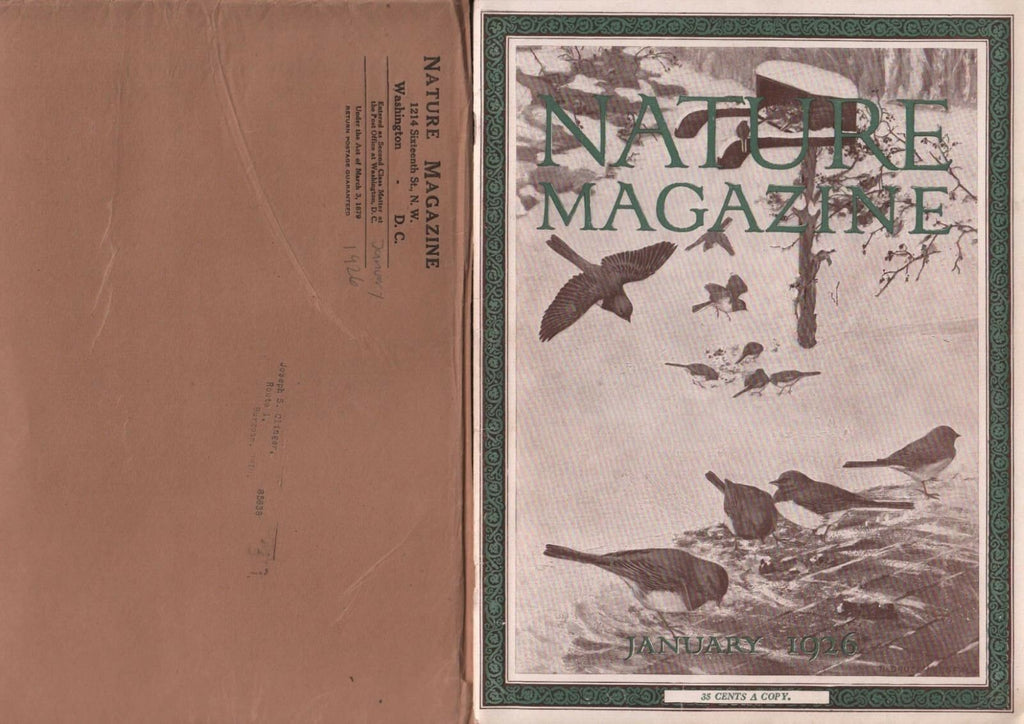 Nature Magazine January 1926 Bruce Horsfall w/ Original Brown Mailer 081618DBE