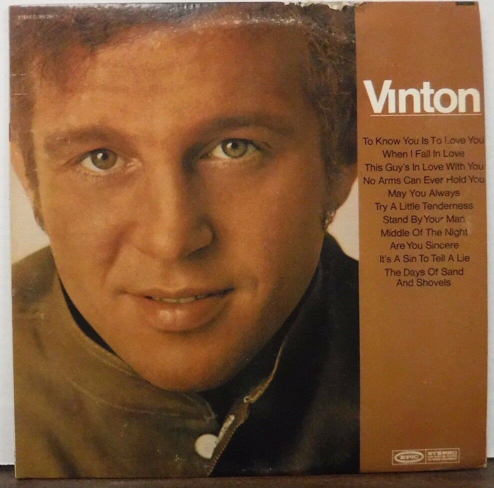 Bobby Vinton VInton 33RPM BN26471 Epic Stereo printed in USA 111116LLE#2