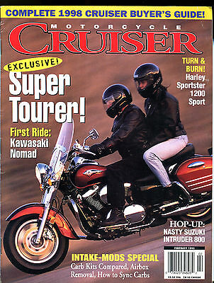 Motorcycle Cruiser Magazine February 1998 Kawasaki Nomad EX 021816jhe