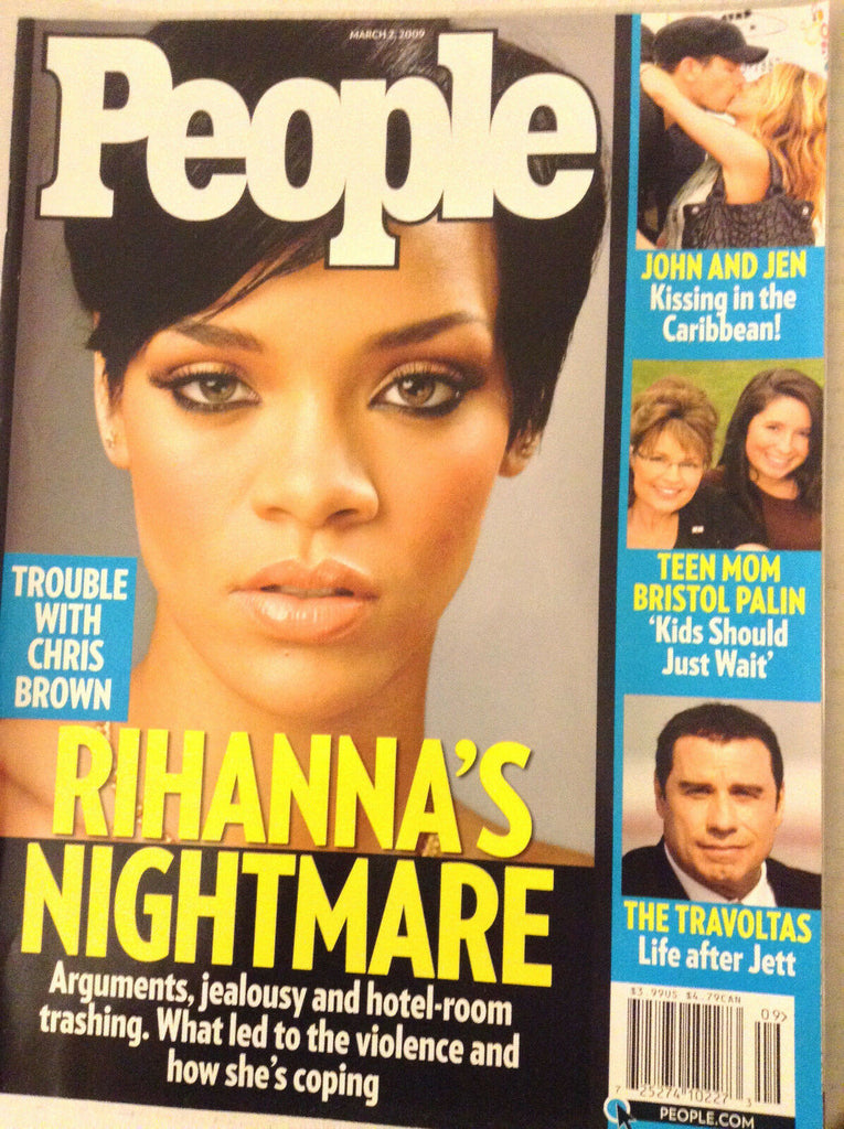 People Weekly Magazine Rihanna's Nightmare Chris Brown March 2, 2009 081017nonrh