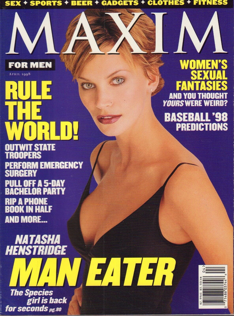 Maxim April 1998 Natasha Henstridge w/ML 012317DBE
