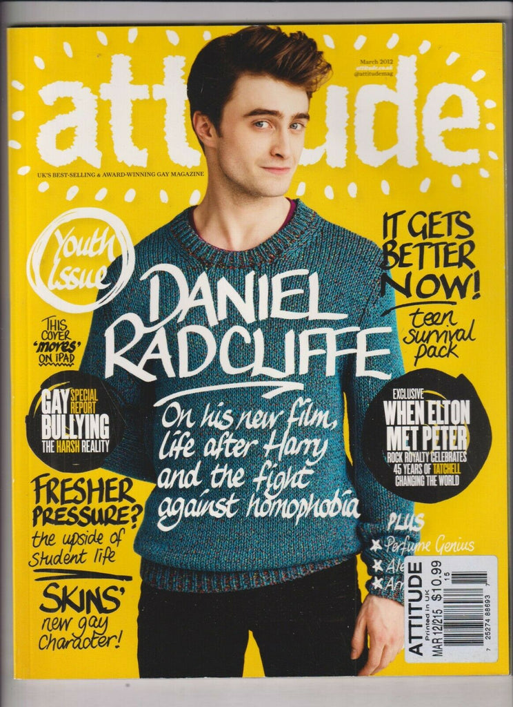 Attitude UK Gay Interest Mag Daniel Radcliffe Youth March 2012 022520nonr