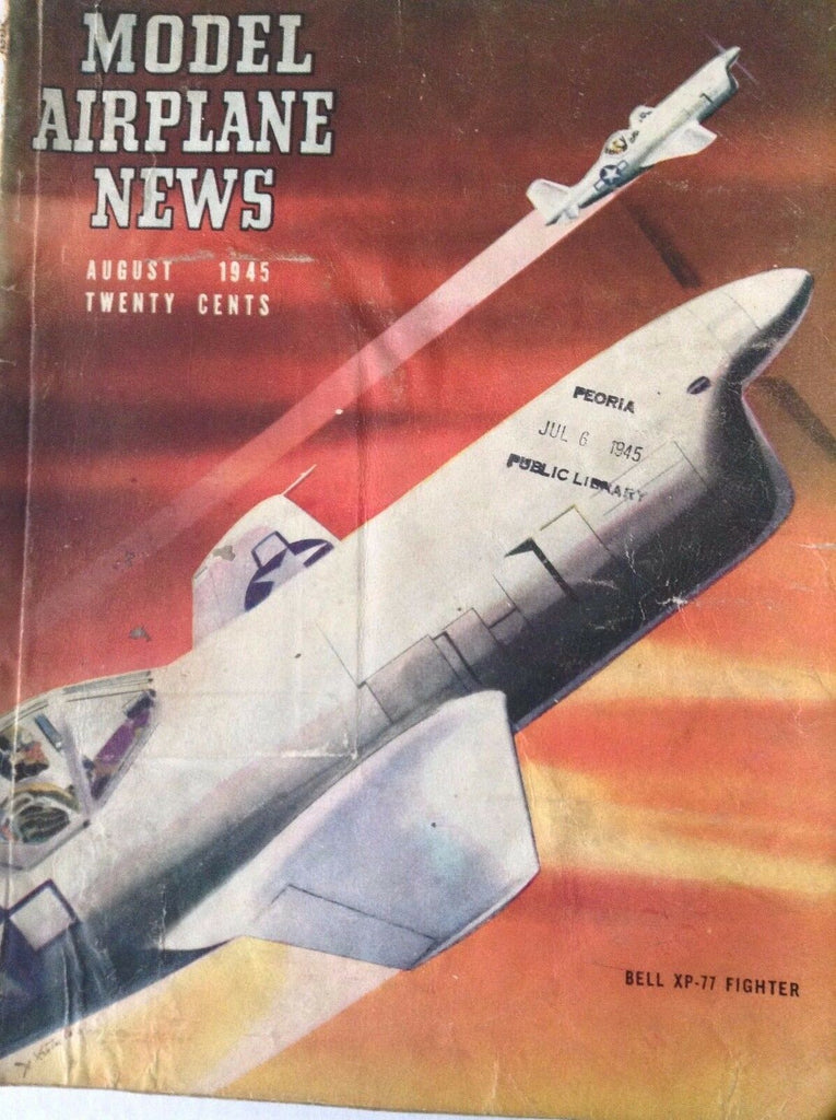 Model Airplane News Magazine Bell Xp77 Fighter August 1945 082817nonrh