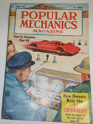 Popular Mechanics Magazine 1951 Chevrolet Timer For Champions June 1951 091314R