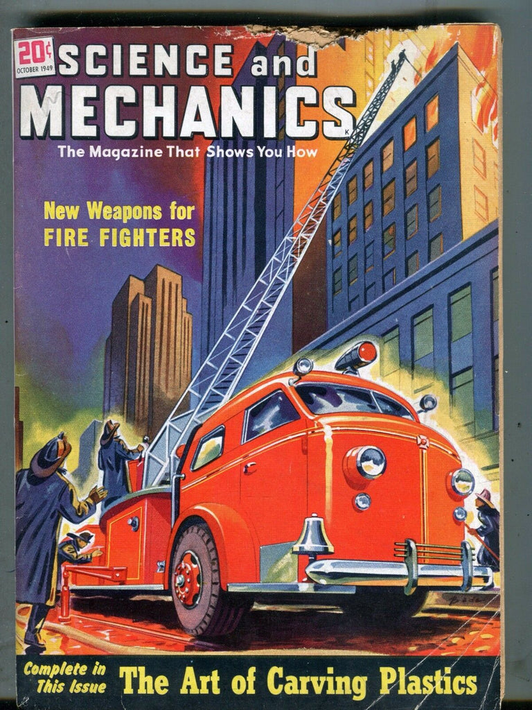 Science And Mechanics Magazine October 1949 Fire Fighters Weapons 070517nonjhe