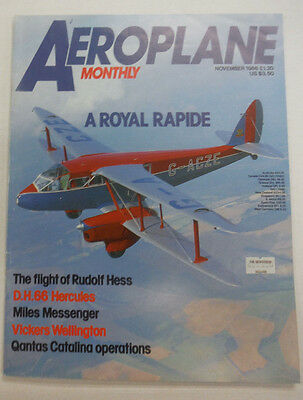 Aeroplane Monthly Magazine A Royal Rapide November 1986 043015R2