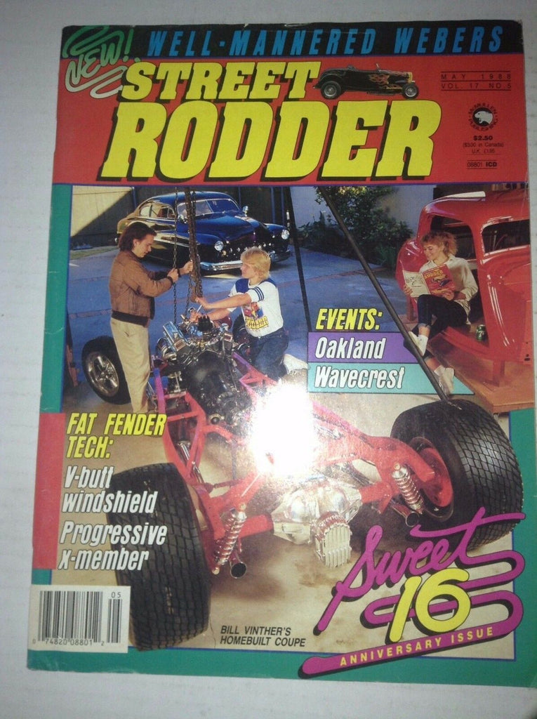 Street Rodder Magazine Oakland & Wavecrest Bill Vinther May 1988 042217nonrh