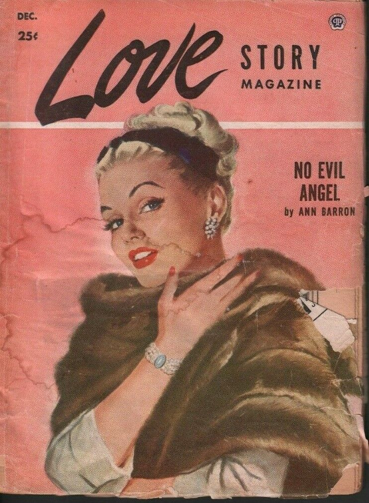 Love Story Pulp Magazine December 1952 Ann Barron Lisa Cliborn 032119DBE
