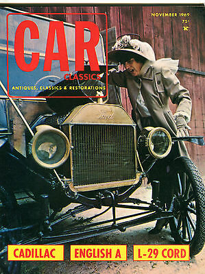 Car Classics Magazine November 1969 Cadillac English A EX 060916jhe
