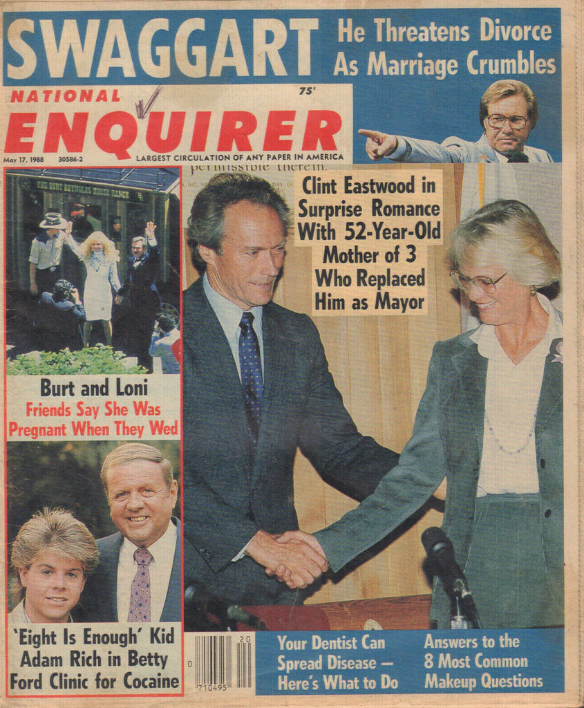 National Enquirer May 17 1988 Blint Eastwood Adam Rich Betty Ford 042420DBE