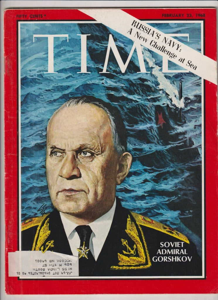 Time Mag Soviet Admiral Gorshkov February 23, 1968 021720nonr
