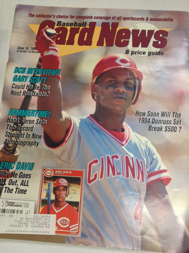 Baseball Card News Magazine Gary Scott Hank Aaron June 10, 1991 061217nonr