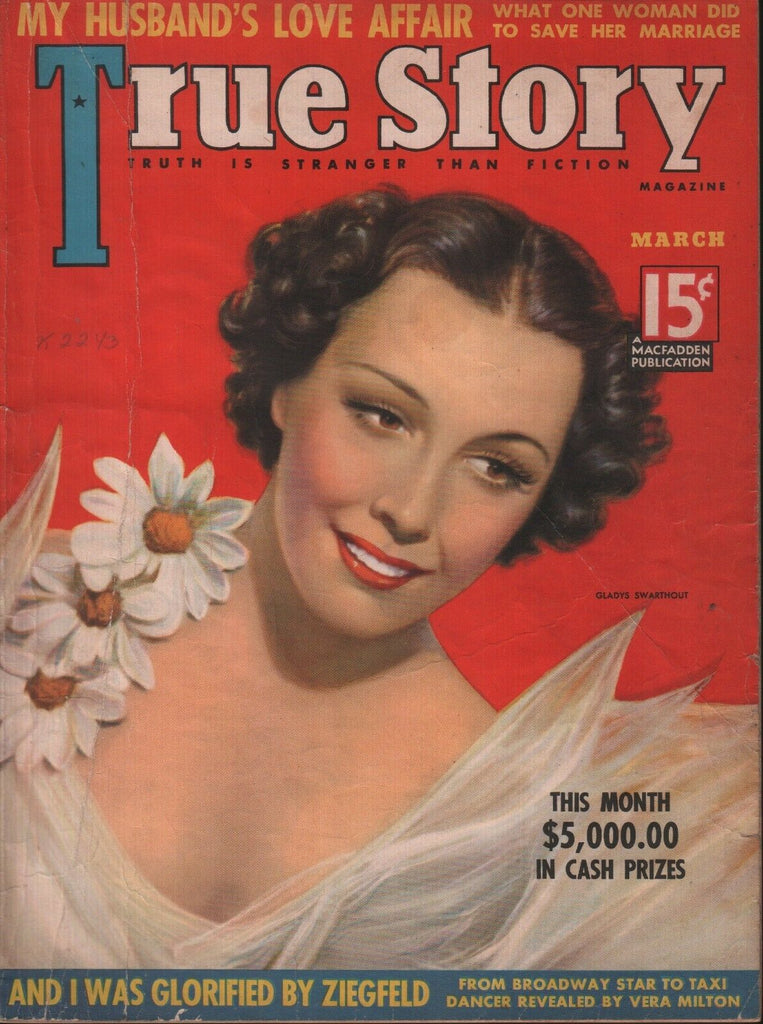 True Story Vintage Magazine March 1937 Gladys Swarthout 100118ame