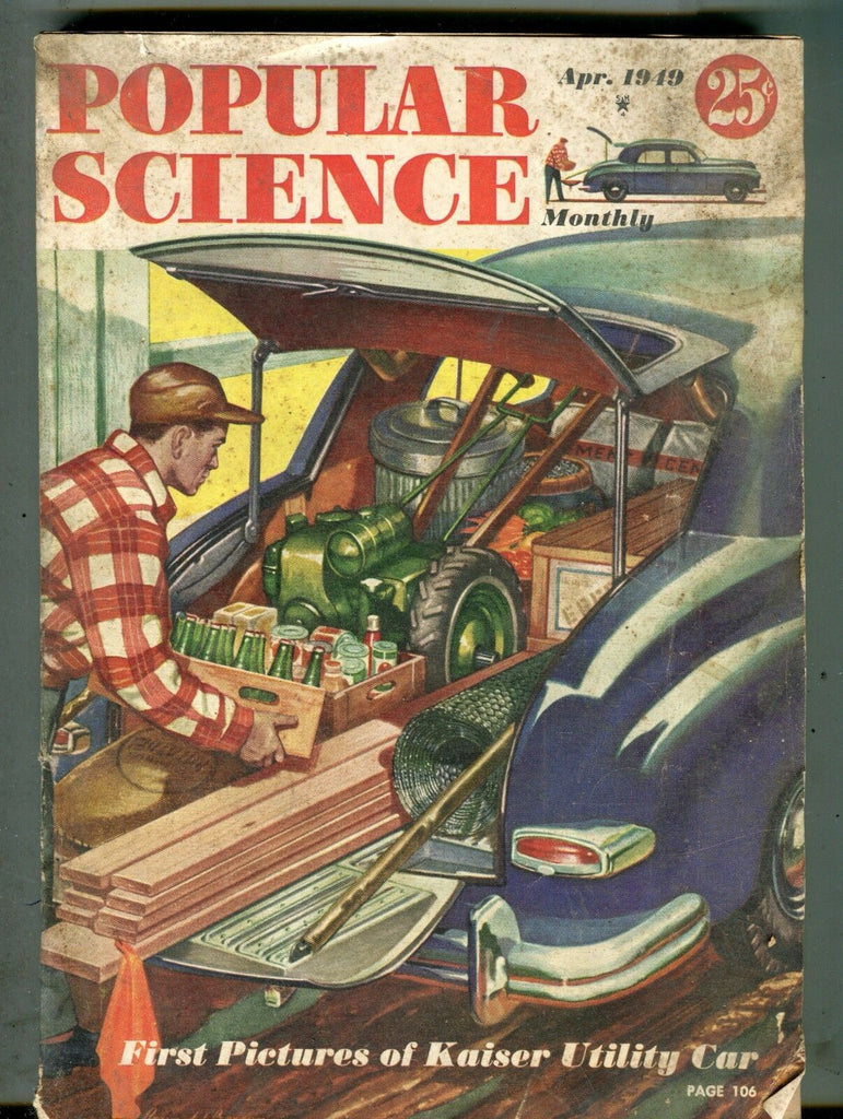 Popular Science Magazine April 1949 Kaiser Utility Car No ML 070117nonjhe