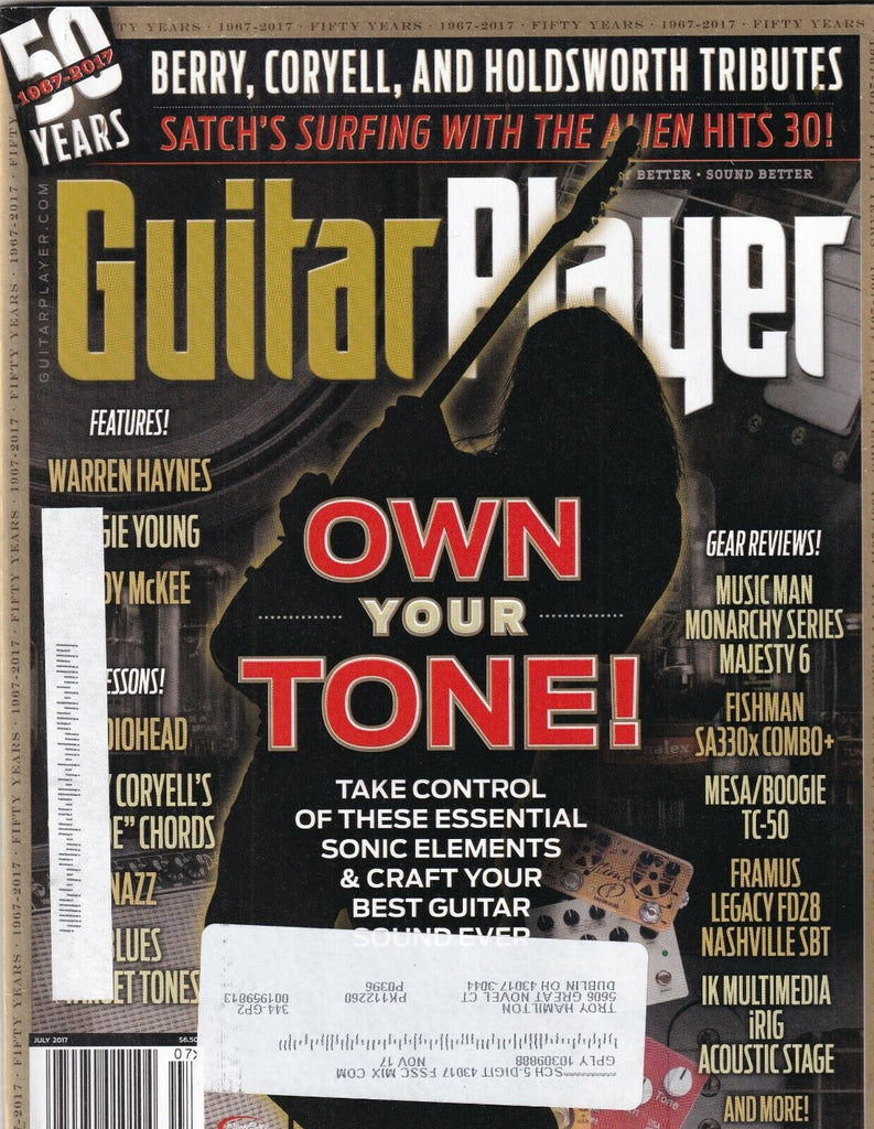 Guitar Player Magazine Warren Haynes Radiohead July 2017 100219nonr