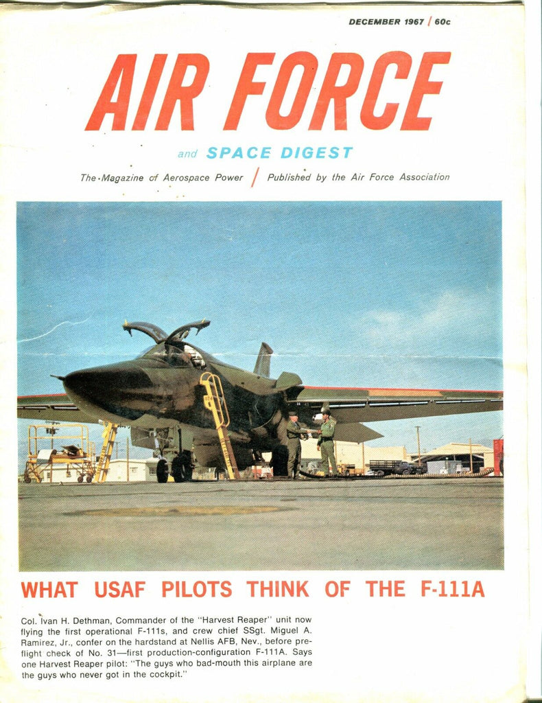 Air Force And Space Digest Magazine December 1967 F-111A 062317nonjhe