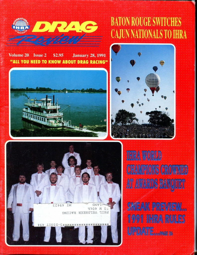 Drag Review Magazine January 28 1991 IHRA EX w/ML 052117nonjhe