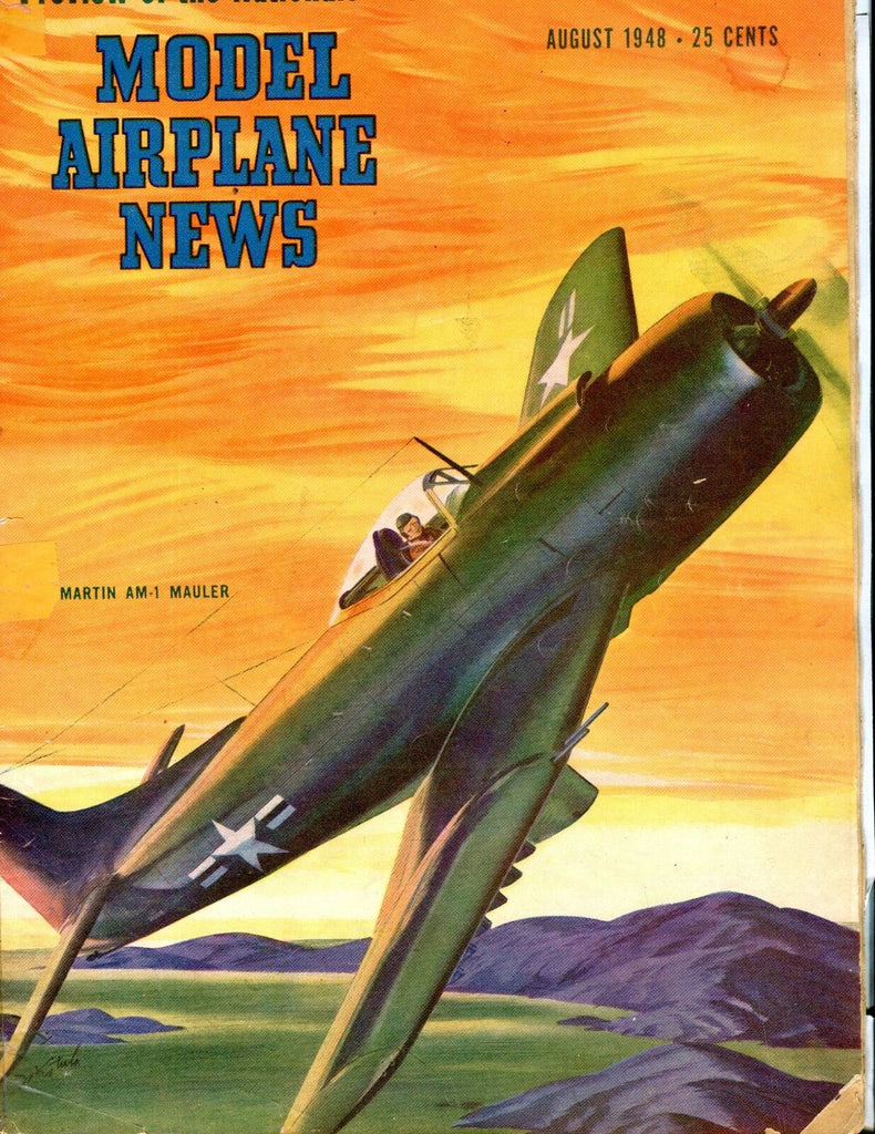 Model Airplane News Magazine August 1948 Martin AM-1 VG 040717nonjhe