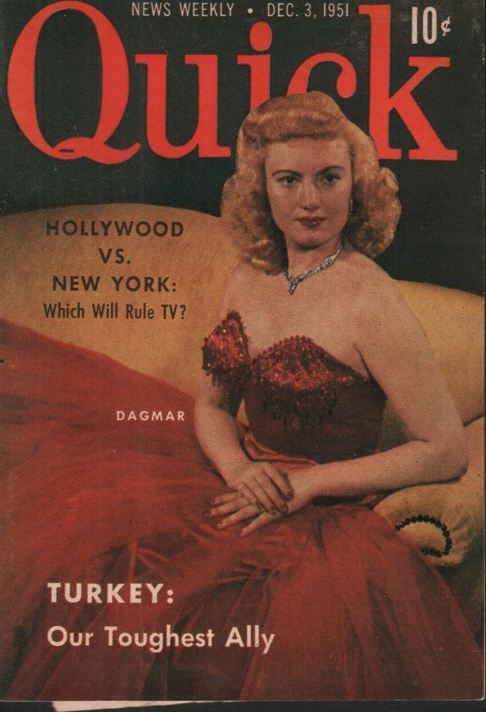 Quick News Weekly December 3 1951 Dagmar Cheesecake Pin Up 070819AME
