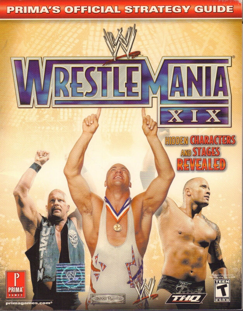 WWE Wrestlemania XIX 2003 Prima's Strategy Guide 042717nonDBE